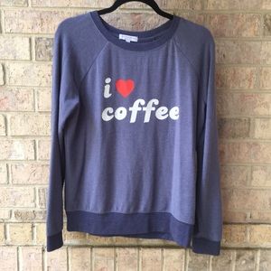 I love coffee graphic sweatshirt